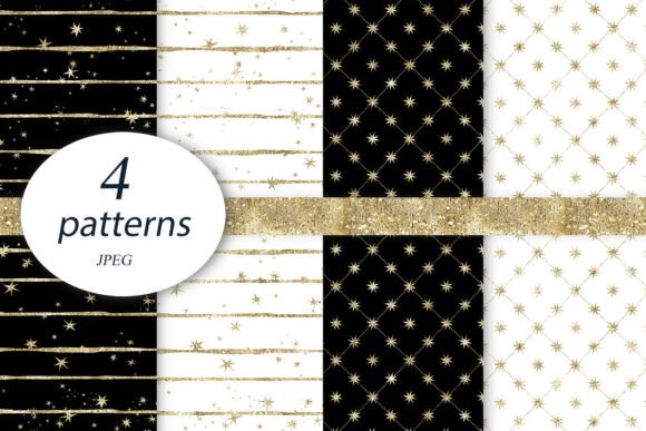 Black White Space Backgrounds Gold Paper: A Cosmic Touch for Modern Design