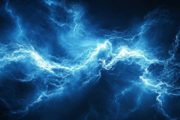 Blue Lightning Background Wallpaper: A Dynamic Design Asset