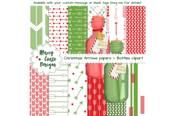 Christmas Arrows Backgrounds & Clipart for Festive Designs