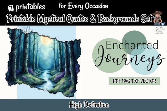 Elevate Your Projects with Mystical Quotes & Backgrounds