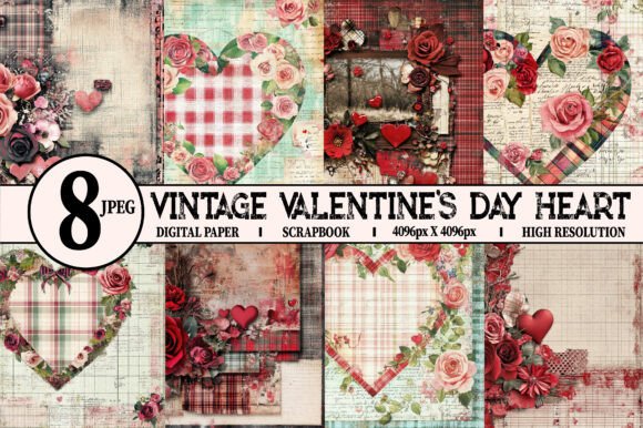 Exploring the Timeless Charm of Vintage Valentine's Day Heart Papers 2