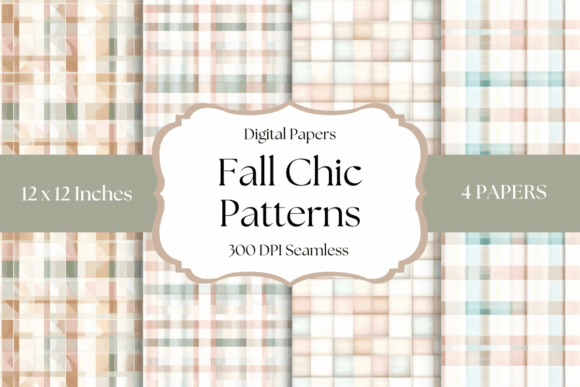 Fall Chic Patterns: Soft Autumn Elegance for Your Designs