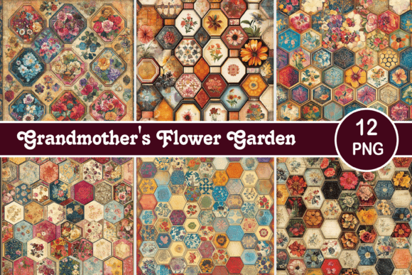 Grandmother's Flower Garden: A Timeless Digital Asset for Designers