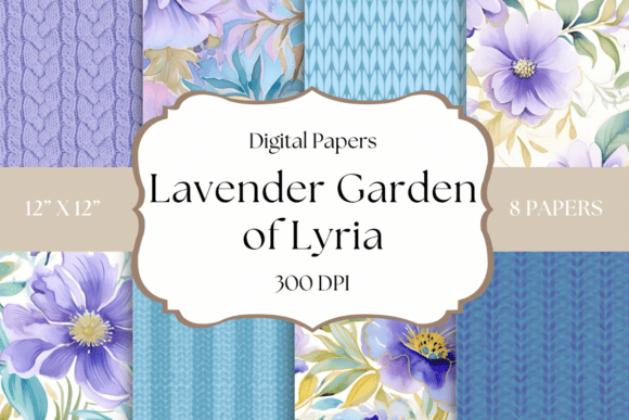 Lavender Garden of Lyria: A Digital Paper Collection for Dreamy Projects