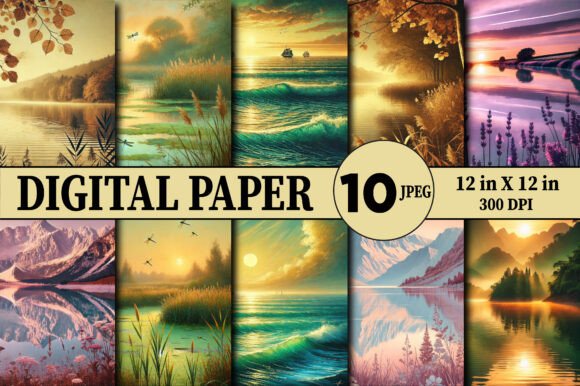 Misty Coast Morning Digital Paper: A Textural Toolkit for Modern Design