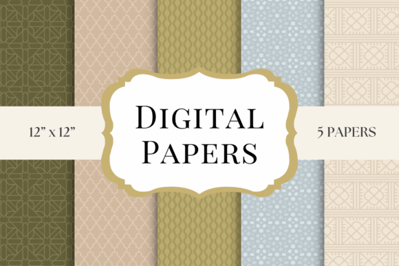 Neutral Geometric Digital Papers for Calm Design