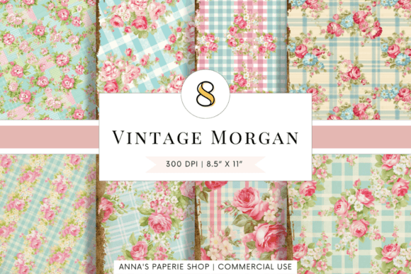 Shabby Chic Gingham Backgrounds: Vintage Flair for Modern Crafters