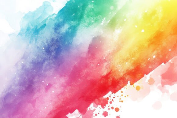Transform Your Projects with a Watercolor Rainbow Background