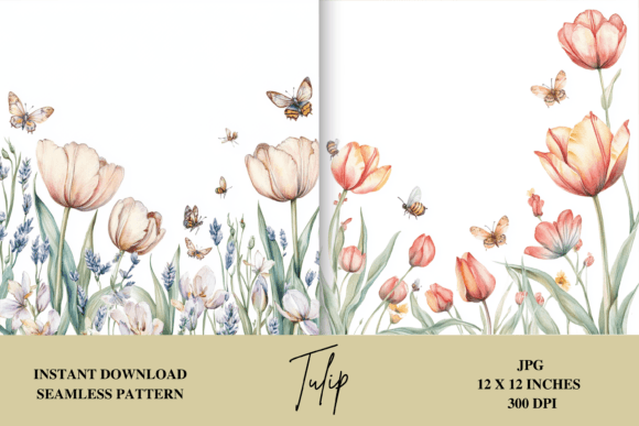 Tulip Border Frame: Fresh Design for Creative Projects