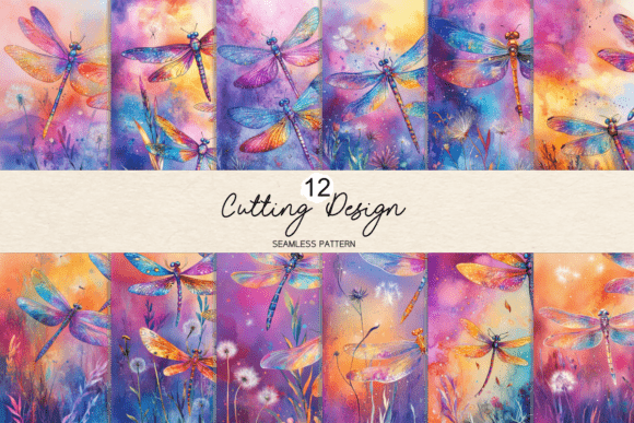 Unleashing Magic with the Watercolor Rainbow Dragonflies Bundle