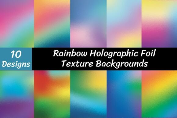 Unlock Vibrant Visuals with Rainbow Holographic Foil Texture Vector
